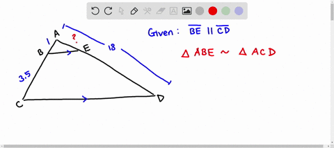 in-the-diagram-below-triangle-acd-has-points-b-and-eon-sides-ac-and-ad-respectively-such-thal-be-cdab-l-bc-35and-ad-18-what-is-the-length-of-aeto-the-nearest-tenth-140-3-51-33-40-61265