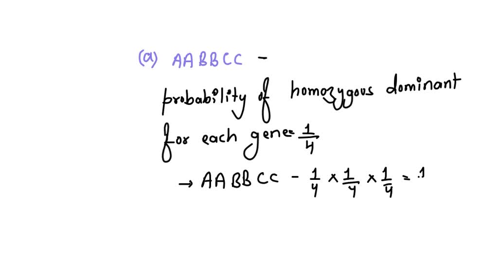 SOLVED: 10. A Plant Heterozygous For Three Independently Assorting ...