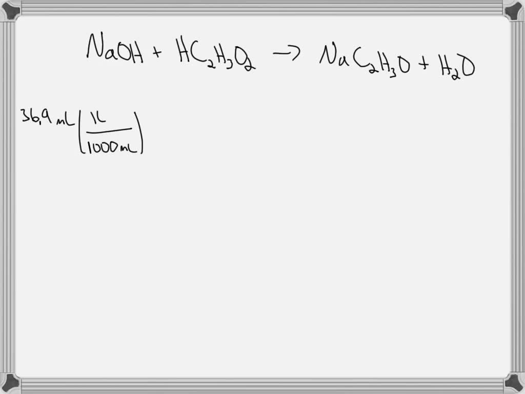 SOLVED: You have 5 mL of vinegar in a flask and 2 drops of ...