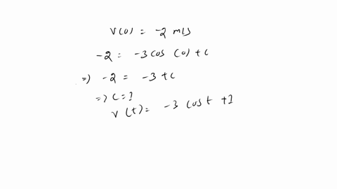 the-acceleration-of-an-object-in-ms2-is-given-by-the-function-a-t-3-sin-t-the-initial-velocity-of-the-object-is-v-0-2-ms-a-find-an-equation-vt-for-the-object-velocity-v-t-b-find-the-objects-94792