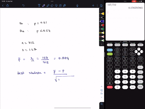 you-wish-to-test-the-following-claim-ha-at-a-significance-level-of-005-hop-021-hap021-you-obtain-a-sample-of-size-n-712-in-which-there-are-127-successful-observations-what-is-the-test-statis-97923