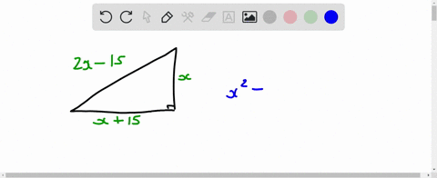 find-the-length-of-the-shorter-leg-of-a-right-triangle-if-the-longer-leg-is-15-feet-more-than-the-shorter-leg-and-the-hypotenuse-is-15-feet-less-than-twice-the-shorter-leg-the-length-of-the-15766