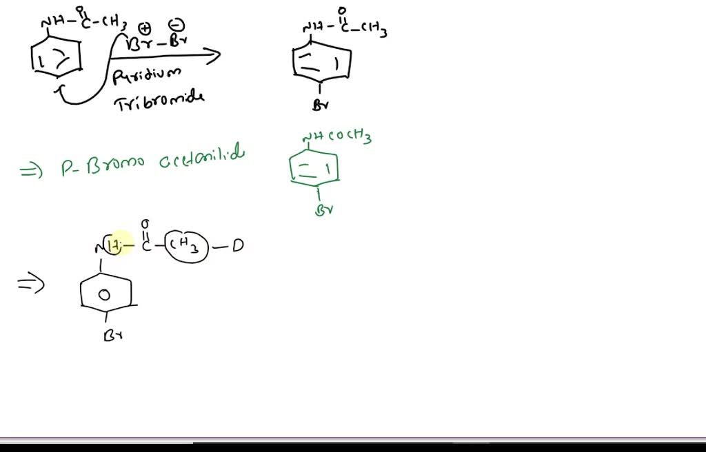 SOLVED "Draw the mechanism for the bromination reaction.Pyridinium