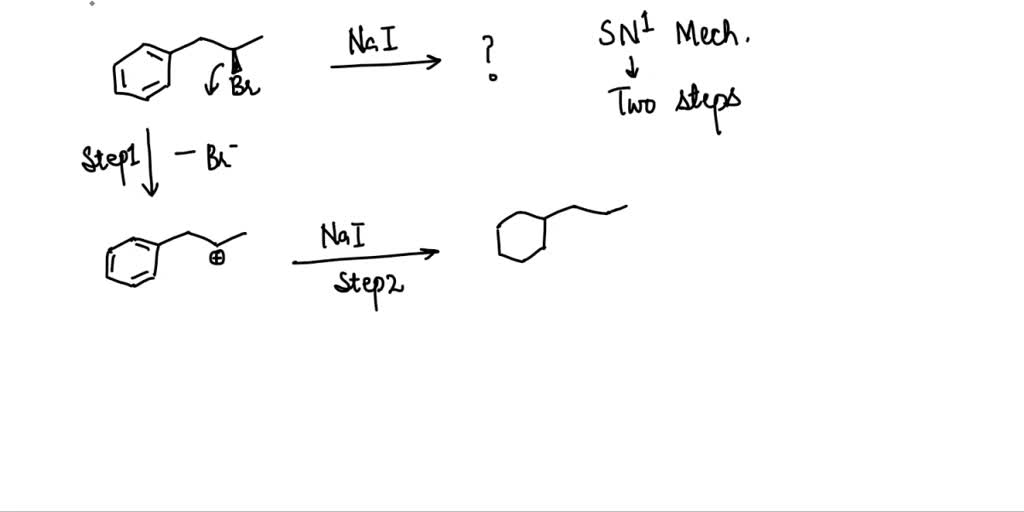 SOLVED: Draw the major product of this SN1 reaction. Ignore any ...