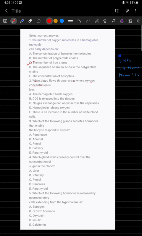 select-correct-answer-1-the-number-of-oxygen-molecules-in-a-hemoglobin-molecule-can-carry-depends-on-a-the-concentration-of-heme-in-the-molecules-b-the-number-of-polypeptide-chains-c-the-num-64221