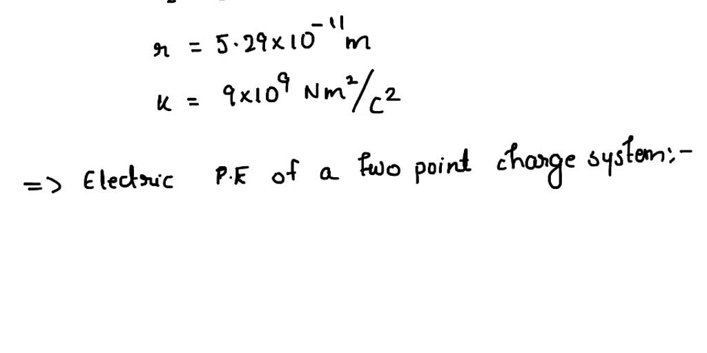 SOLVED: In The Bohr Model Ofthe Hydrogen Atom, The Electron Orbits The ...