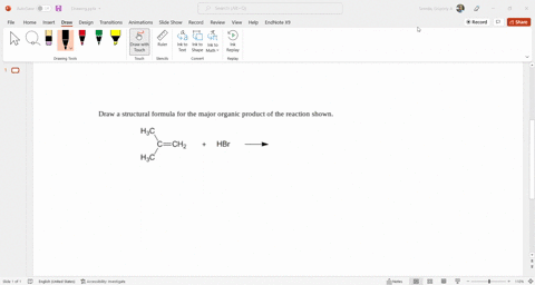 draw-structural-formula-for-the-major-organic-product-of-the-reaction-shown-hzc-chz-hbr-hzc-you-do-not-have-t0-consider-stereochemistry-if-there-is-more-than-one-major-product-possible-draw-97742