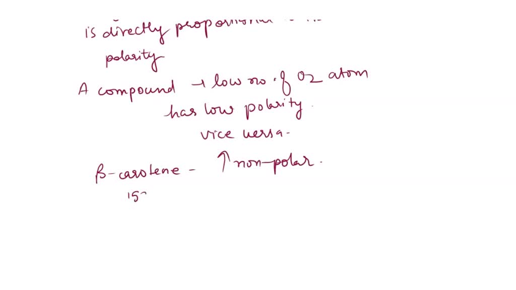 SOLVED: Spinach was crushed at the bottom of chromatography paper. The ...