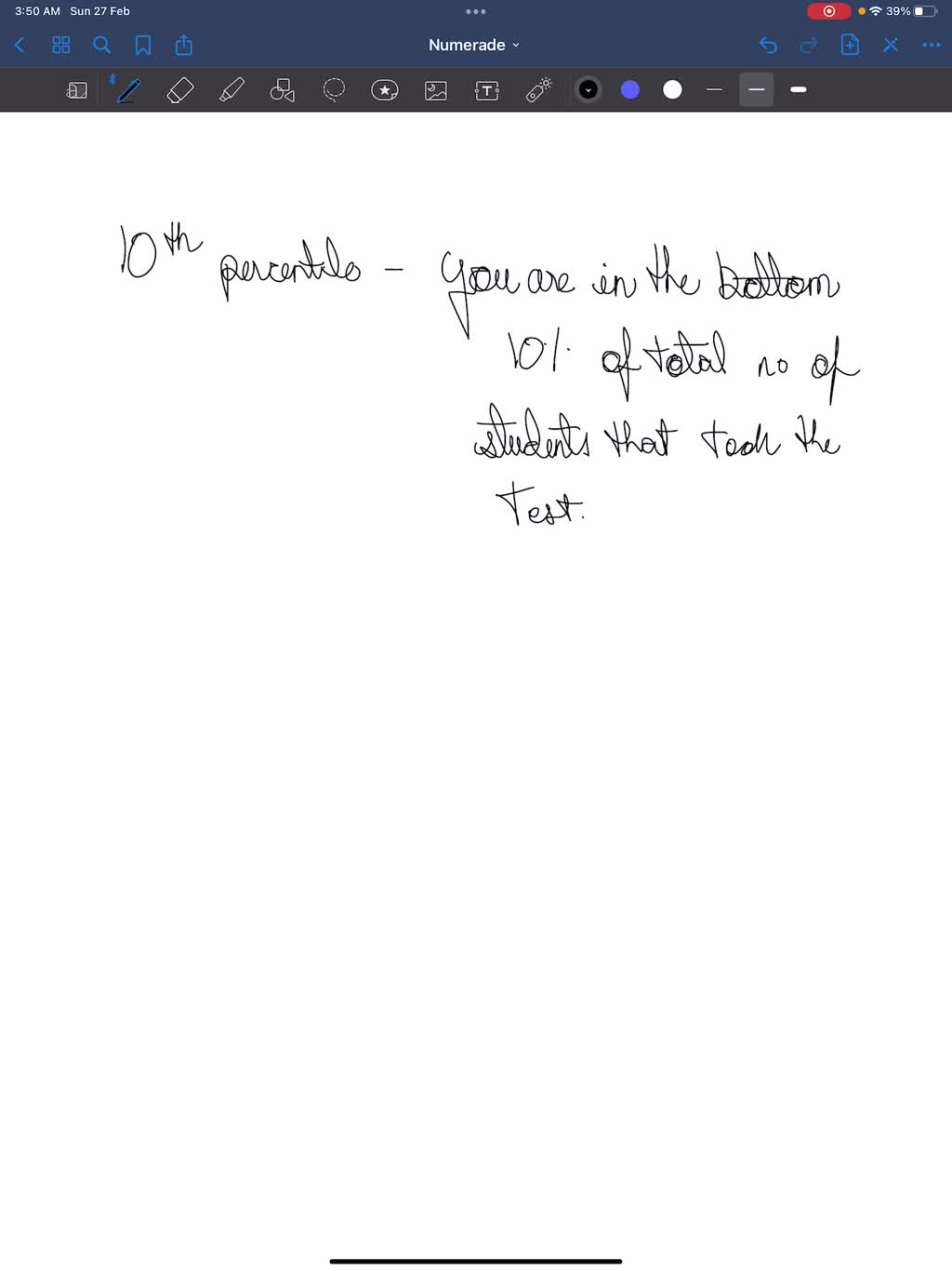 SOLVED Suppose you take a standardized test and you are in the 10th