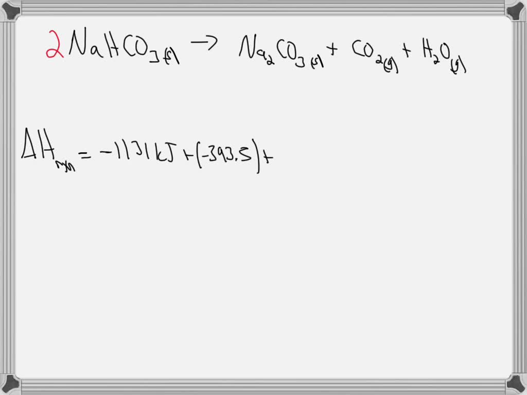 SOLVED Baking soda (nahco3) when it is heated according to