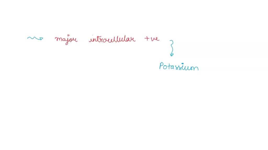 SOLVED QUESTION 31 The major intracellular positively charged