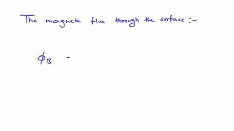 a-magnetic-field-has-a-magnitude-of-00647-t-and-is-uniform-over-a-circular-surface-whose-radius-is-0249m-the-field-is-oriented-at-angle-of-229-with-respect-to-the-normal-to-the-surface-what-43344