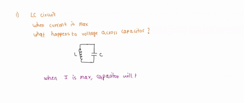 i-at-an-instant-of-time-during-the-oscillations-of-an-lc-circuit-the-current-is-at-its-maximum-value-at-this-instant-what-happens-to-the-voltage-across-the-capacitor-a-it-is-different-from-t-59143