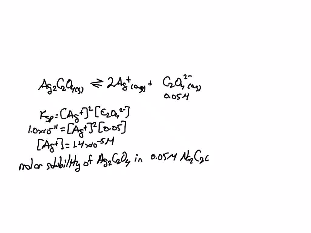 solved-calculate-the-solubility-of-silver-oxalate-ag2-c2o4-in-pure