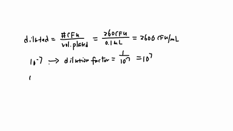 1a-00000001-dilution-is-performed-on-a-culture-of-bacteria-in-order-to-perform-viable-plate-counts-from-the-dilution-01-ml-of-solution-is-plated-on-solid-media-and-260-colony-forming-units-g-00279