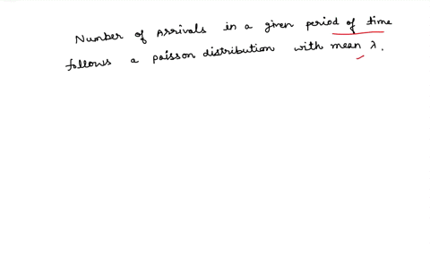 if-the-number-of-arrivals-in-a-given-period-of-time-follows-a-poisson-distribution-with-mean-the-interarrival-times-follow-an-exponential-probability-distribution-with-mean-1-a-true-b-false-36972