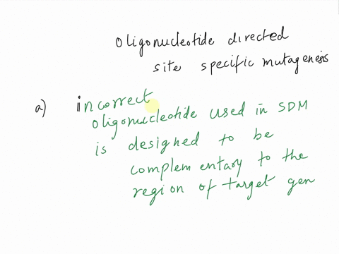which-of-the-following-statements-are-correct-oligonucleotide-directed-site-specific-mutagenesis-a-depends-upon-having-an-oligonucleotide-with-a-sequence-completely-different-from-that-of-th-99082