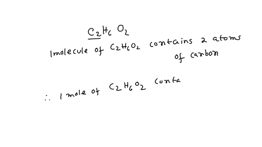 SOLVED How many moles of carbon atoms are there in 5 mol of each of
