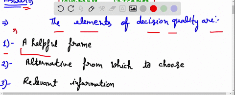 which-of-the-following-not-an-element-of-decision-quality-a-helpful-frame-clear-values-creative-and-feasible-alternatives-relevant-information-favorable-outcomes-sound-logic-commitment-to-ac-47217