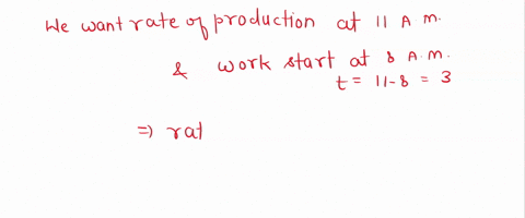 an-efficiency-study-of-the-morning-shift-at-certain-factory-indicates-that-an-average-worker-who-arrives-on-the-job-at-800-am-will-have-produced-qt-612-24t-units-hours-later-compute-the-work-78112