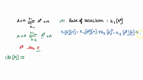 in-a-simple-lindemann-mechanism-it-was-assumed-that-the-rate-of-activation-by-collision-with-another-reactant-molecule_-a-was-the-same-as-collision-with-a-non-reactant-molecule_-m-if-the-rat-56086