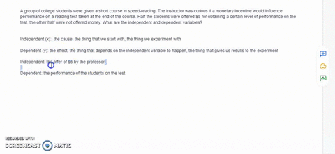 a-group-of-college-students-were-given-a-short-course-in-speed-reading-the-instructor-was-curious-if-a-monetary-incentive-would-influence-performance-on-a-reading-test-taken-at-the-end-of-th-40754