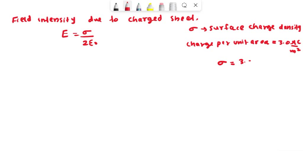 SOLVED The charge per unit area of a flat sheet of charge is 3 microC