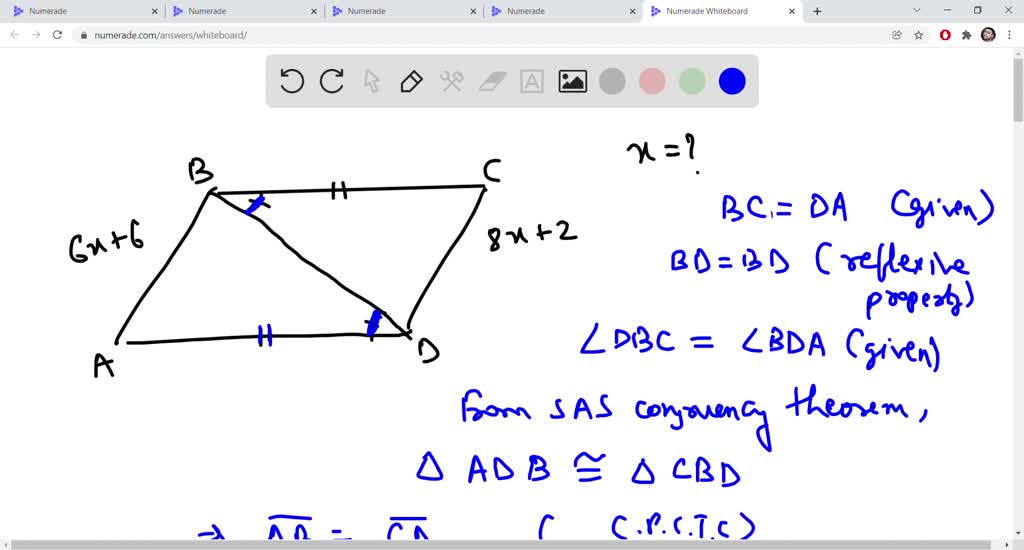 SOLVED: For the figure at right, determine if the two triangles are ...