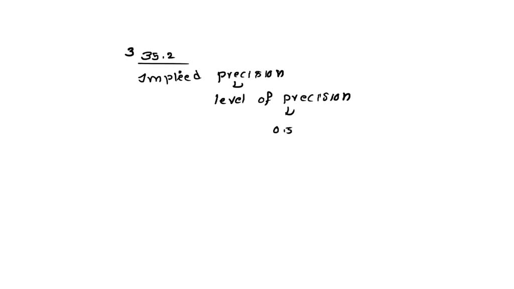 Solved: What Is The Implied Precision In 35.28Â°c? What Term Describes 