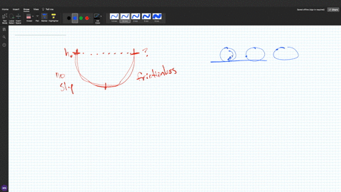 SOLVED: A ball is released from rest on no-slip curved surface as shown in  the figure: After reaching its lowest point; the ball begins to rise again,  this time on frictionless surface as shown in the figure When the ball  reaches its maximum height on the