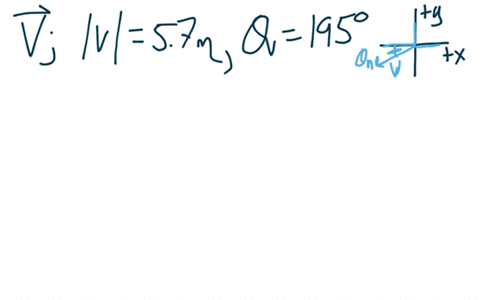 what-are-a-the-x-component-and-b-the-y-component-of-a-vector-a-in-the-xy-plane-if-its-direction-is-195-counterclockwise-from-the-positive-direction-of-the-x-axis-and-its-magnitude-is-57-m-73935