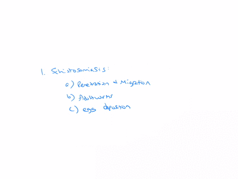 describe-the-pathology-of-schistosomiasis-and-paragonimiasis