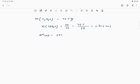 calculate-the-change-in-entropy-that-occurs-in-the-system-when-465-g-of-acetone-c3h6o-vaporizes-from-a-liquid-to-a-gas-at-its-boiling-point-561c-the-heat-of-vaporization-is-291-kjmol-75972