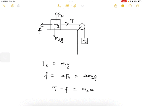 consider-the-system-shown-in-the-picture-above-two-boxes-with-masses-m-11-mathrmkg-and-mathrmm-22-mathrmkg-are-connected-by-a-cord-running-over-a-pulley-the-coefficient-of-kinetic-friction-between-t-2
