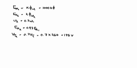 q3a-separately-excited-dc-generator-has-armature-circuit-resistance-of-01-and-the-total-brush-drop-is2vwhen-running-at1000-rpm-it-delivers-a-current-of100aat250vif-the-generator-speed-drops-54562