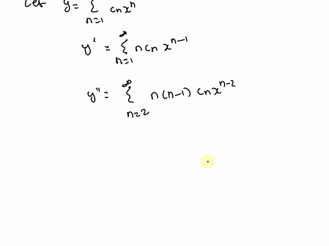 find-the-recurrence-relation-needed-to-find-power-series-solution-for-the-differential-equation-y-y-0-you-do-not-need-to-find-the-actual-solution-to-the-equation-just-the-recurrence-relation-75166