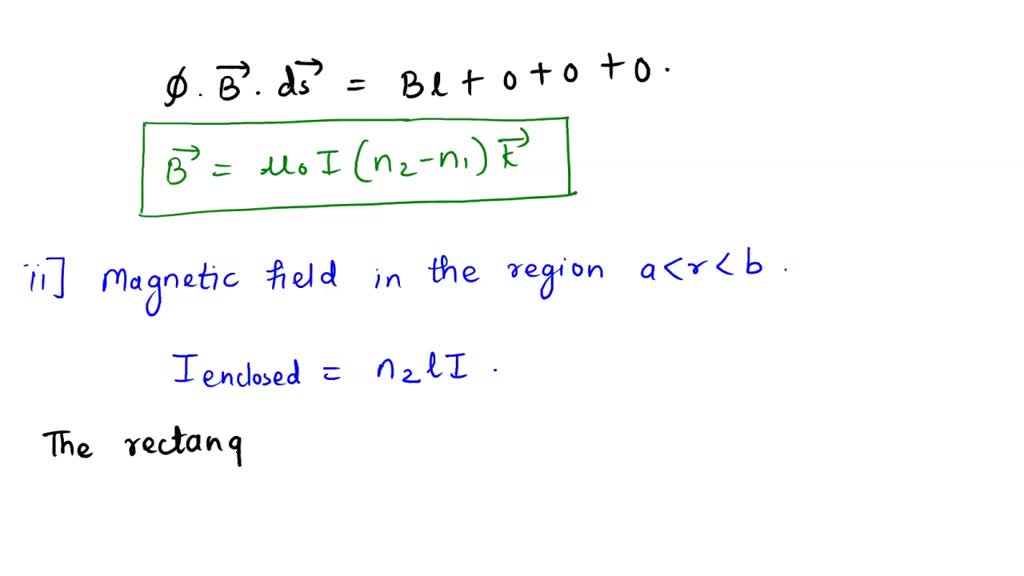 Two Long Coaxial Solenoids Each Carry Current But In Opposite ...