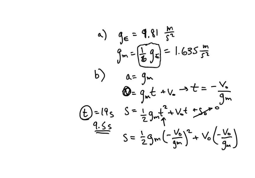 solved-on-the-moon-the-acceleration-due-to-gravity-is-1-6-of-earth-s