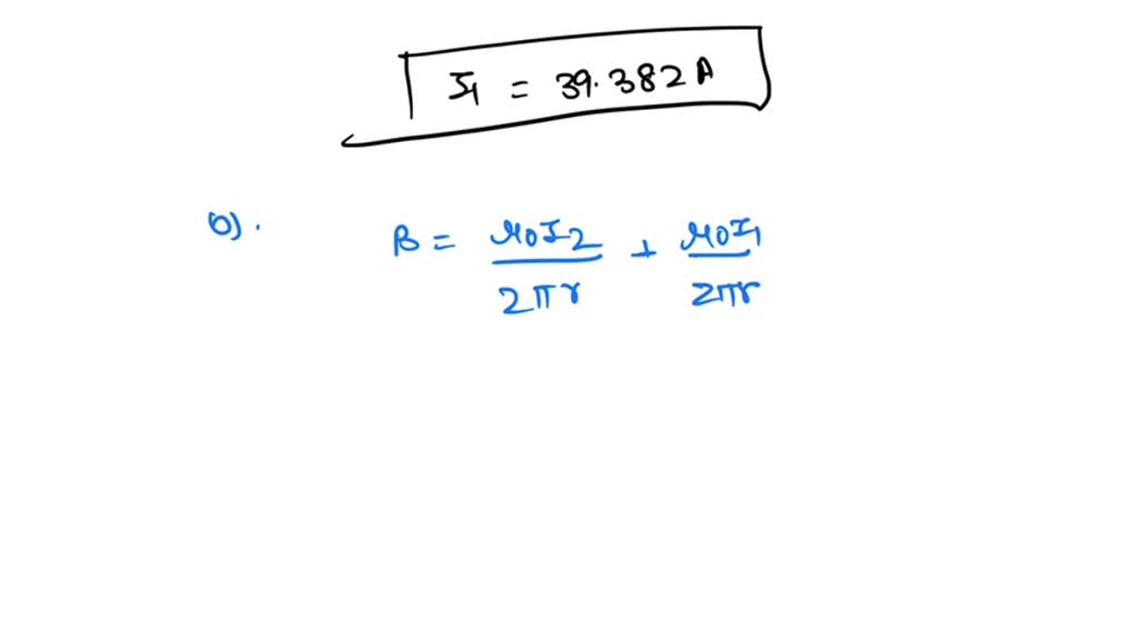 SOLVED Two straight parallel wires carry currents in opposite directions as shown in the figure