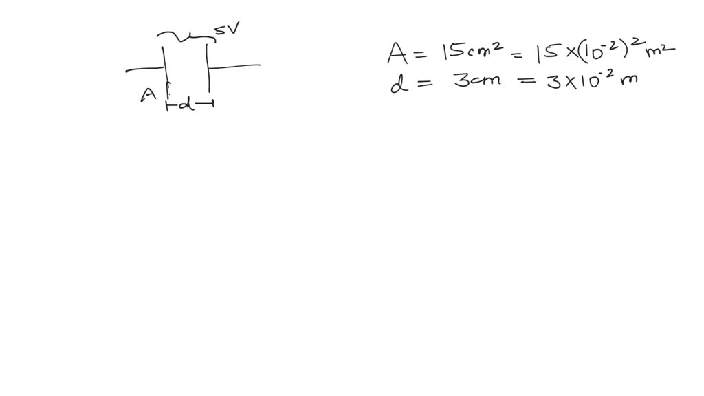 SOLVED In this parallelplate capacitor, the distance d between the