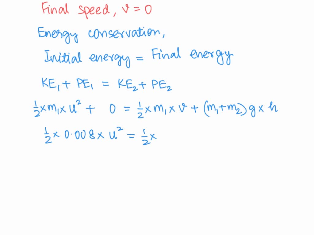 SOLVED: an 8 g bullet is fired into a 2.5 kg ballistic pendulum and ...