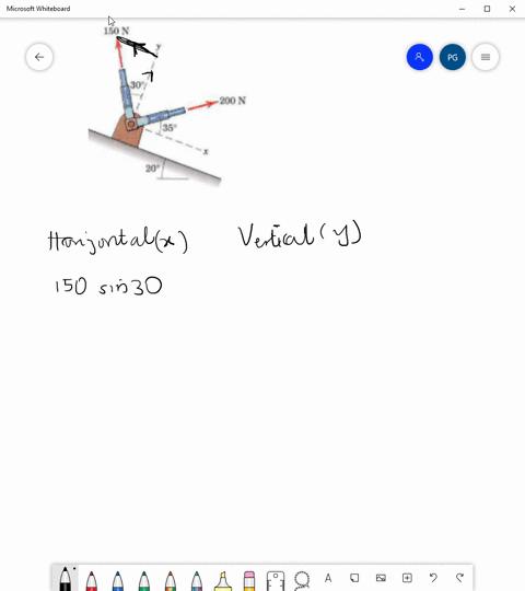 determine-the-resultant-r-of-the-two-forces-applied-to-the-bracket-write-r-in-terms-of-unit-vectors-along-the-x-and-y-axes-shown-150-n-200-n-350-209-15863