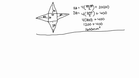 Surface Area Net Problem Triangular Pyramid sketch a net of each regular pyramid then use the net to find the ...