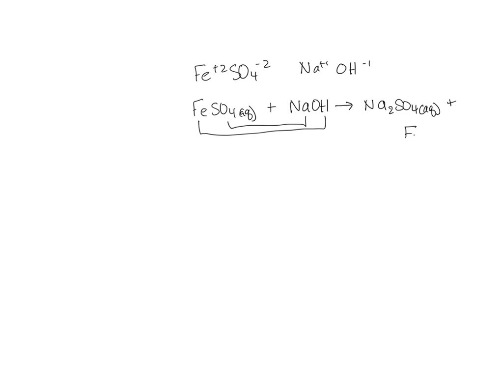 Solved Write A Balanced Equation For The Double Replacement Precipitation Reaction Described