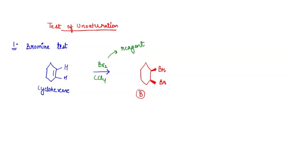 SOLVED Addition Bromine Test Compound Disapparince TlRulta