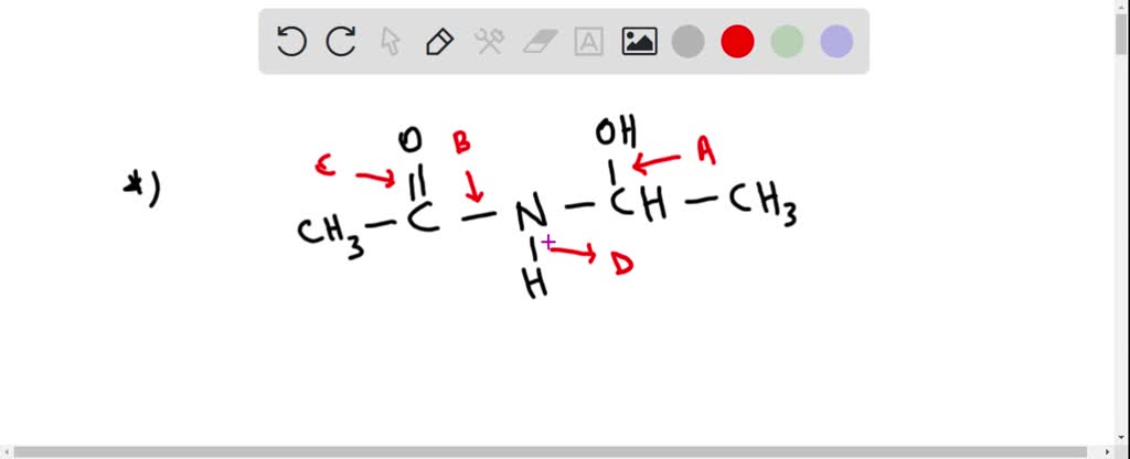 Identify The Amide Bond In The Following Figure. OH CH-CH3 CH3 CH3 O B O A