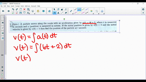 an-acceleration-given-by-at-6t-2-where-measured-15-6pts_-particle-moves-along-the-x-axis-with-meters-if-the-initial-position-is-given-by-s0-3-and-the-initial-seconds-and-position-is-measured-78747