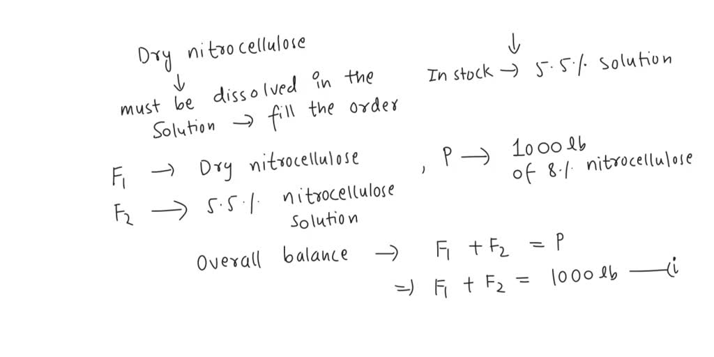 SOLVED: QUESTION3 3.lacquer plant must deliver 1000 lb of an 8% ...