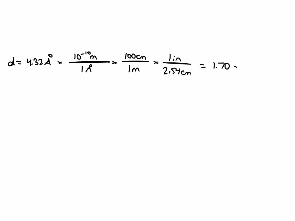 SOLVED: Distances on the atomic scale are often expressed in units of ...