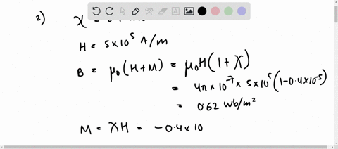 the-magnetic-susceptibility-of-silicon-is-04-x-10-calculate-the-flux-density-and-magnetic-moment-per-unit-volume-when-magnetic-fi-eld-of-intensity-5-x-05-alm-is-applied-the-magnetic-field-st-41656